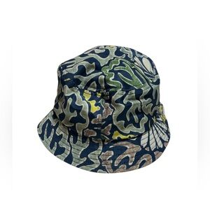 NWT Akoo Chapi Bucket Hat  Size  S/M Dress Blues Cotton